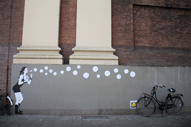 Arte callejero por las calles de Ámsterdam